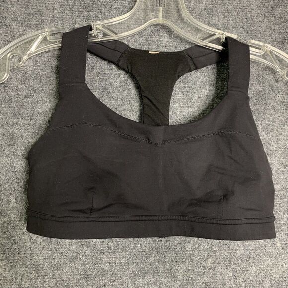 Lululemon Sports Bra Black S Inside Pocket No Size Dot. - Picture 1 of 10